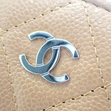 シャネル CHANEL クラシック スモールウォレット AP3388 コインケース グレインカーフレザー キャビアスキン キャメル シルバー金具 レディース【中古】【Aランク】