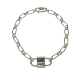 ティファニー TIFFANY&Co. スモール ダブル ロック 73248752 ブレスレット シルバー925 レディース メンズ【中古】【ABランク】