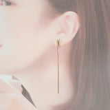 サンローラン SAINT LAURENT カサンドラ スレッダーイヤリング 618031Y15008030 ピアス メタル ゴールド レディース【中古】【ABランク】