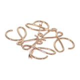 ロエベ LOEWE アナグラム 111.27.027 ブローチ メタル ピンク ローズゴールド レディース【中古】【ABランク】