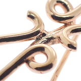 ロエベ LOEWE アナグラム 111.27.027 ブローチ メタル ピンク ローズゴールド レディース【中古】【ABランク】