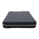 エルメス HERMES アザップ シルクインロング 長財布 ヴォーエプソン シルク ネイビー ブルーインディゴ バレニア レディース メンズ【中古】【Aランク】