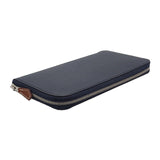 エルメス HERMES アザップ シルクインロング 長財布 ヴォーエプソン シルク ネイビー ブルーインディゴ バレニア レディース メンズ【中古】【Aランク】