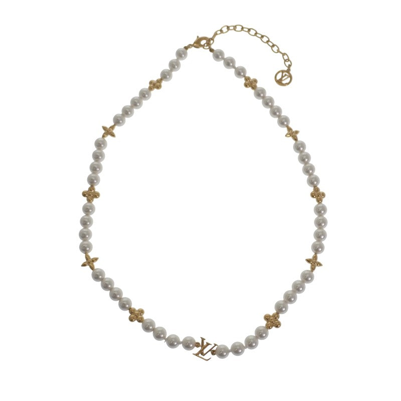 ルイヴィトン LOUIS VUITTON マイ LV パール M01990 ネックレス GP ゴールド レディース【中古】【Sランク】