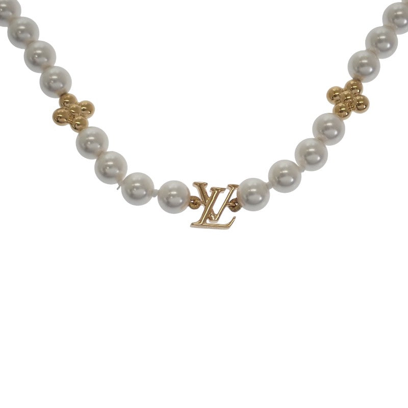 路易威登 LOUIS VUITTON My LV Pearl M01990 項鍊 GP 金色 女款【中古】【S級】