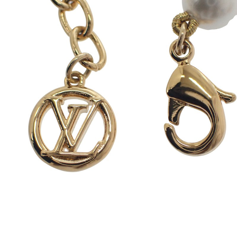 路易威登 LOUIS VUITTON My LV Pearl M01990 項鍊 GP 金色 女款【中古】【S級】