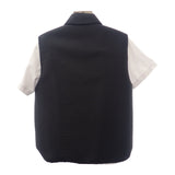 プラダ PRADA Re-Nylon 40 291998_S212_11FC ダウンベスト ナイロン ブラック シルバー金具 レディース【中古】【Aランク】