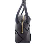 ボッテガヴェネタ BOTTEGA VENETA ミニ カセット カメラバッグ 701915 VCQC2 8425 ショルダーバッグ カーフ ブラック ゴールド金具 レディース メンズ【中古】【Aランク】