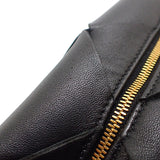 ボッテガヴェネタ BOTTEGA VENETA ミニ カセット カメラバッグ 701915 VCQC2 8425 ショルダーバッグ カーフ ブラック ゴールド金具 レディース メンズ【中古】【Aランク】