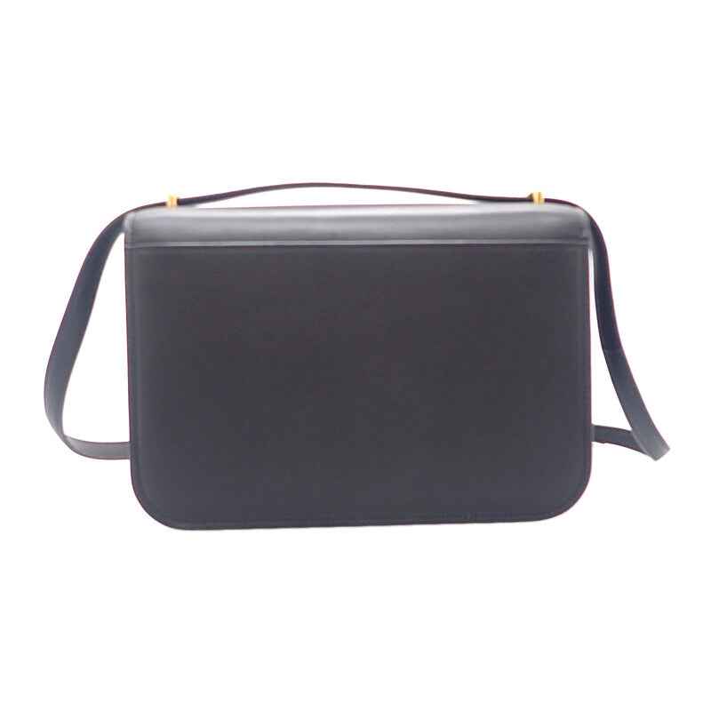 ロエベ LOEWE ゴヤ バッグ ミディアム A896N01X03 ショルダーバッグ カーフ ブラック ゴールド金具 レディース【中古】【ABランク】