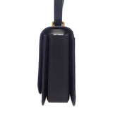 ロエベ LOEWE ゴヤ バッグ ミディアム A896N01X03 ショルダーバッグ カーフ ブラック ゴールド金具 レディース【中古】【ABランク】