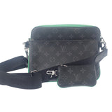 ルイヴィトン LOUIS VUITTON トリオ メッセンジャー M26052 ショルダーバッグ モノグラムエクリプスキャンバス ブラック バンブーグリーン メンズ【中古】【Aランク】