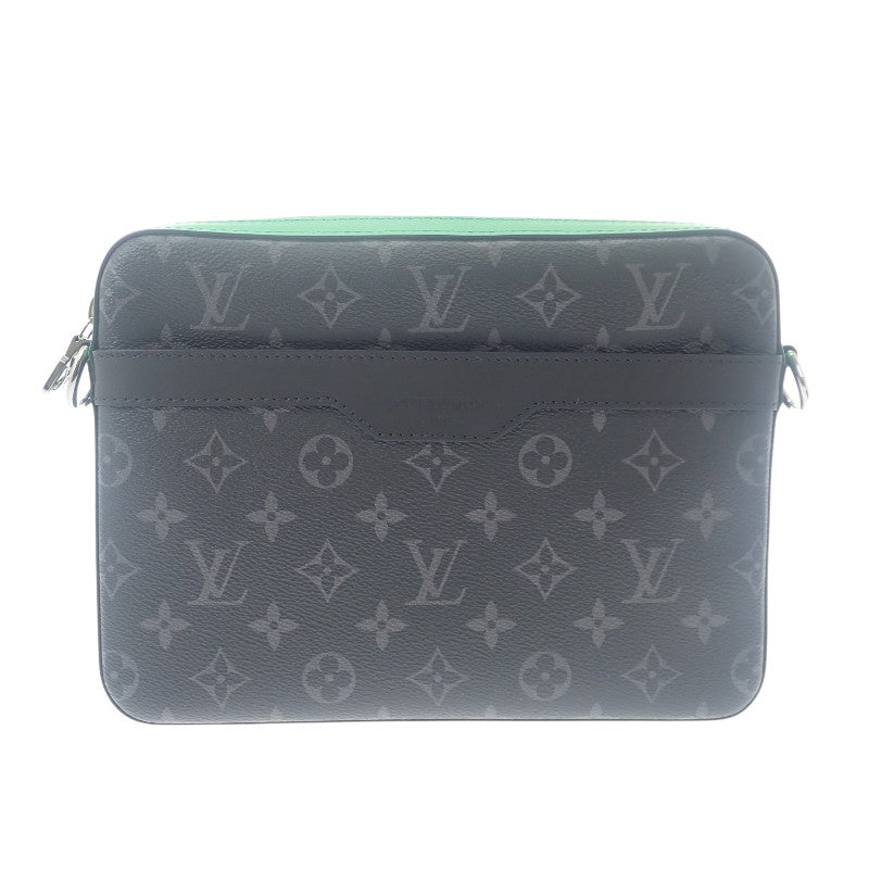 ルイヴィトン LOUIS VUITTON トリオ メッセンジャー M26052 ショルダーバッグ モノグラムエクリプスキャンバス ブラック バンブーグリーン メンズ【中古】【Aランク】