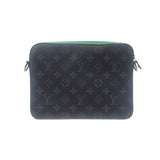 ルイヴィトン LOUIS VUITTON トリオ メッセンジャー M26052 ショルダーバッグ モノグラムエクリプスキャンバス ブラック バンブーグリーン メンズ【中古】【Aランク】