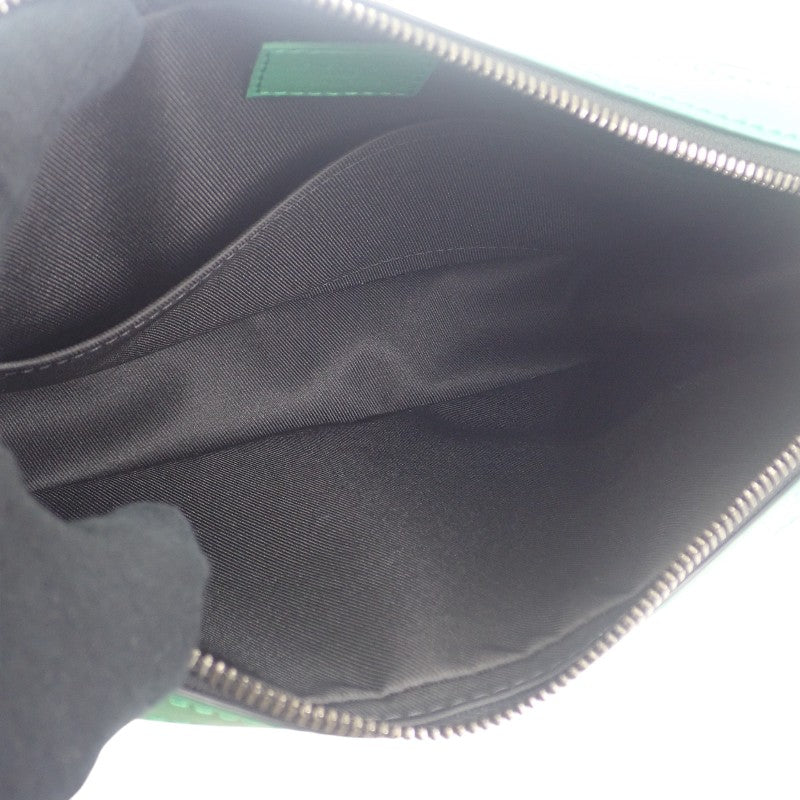 路易威登 LOUIS VUITTON Trio Messenger M26052 斜背包 Monogram Eclipse 帆布 黑色 竹綠色 男款【中古】【A級品】