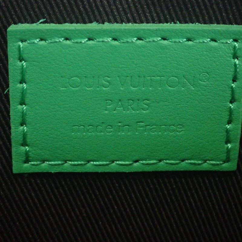 路易威登 LOUIS VUITTON Trio Messenger M26052 斜背包 Monogram Eclipse 帆布 黑色 竹綠色 男款【中古】【A級品】