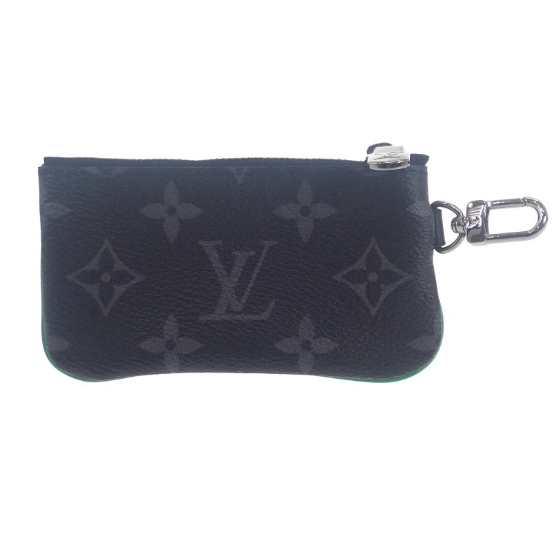路易威登 LOUIS VUITTON Trio Messenger M26052 斜背包 Monogram Eclipse 帆布 黑色 竹綠色 男款【中古】【A級品】