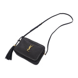 サンローラン SAINT LAURENT ルーカメラバッグ 612542 ショルダーバッグ カーフ ブラック ゴールド金具 レディース【中古】【ABランク】