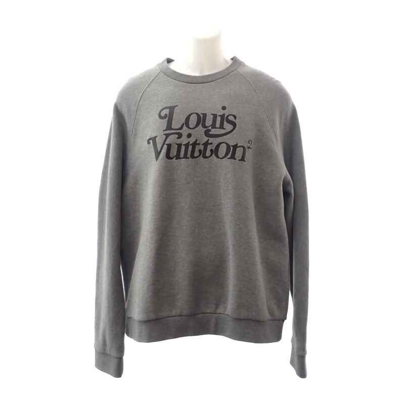 ルイヴィトン LOUIS VUITTON スクエアード LVスウェットシャツ L HJY13WUYR 1A7X6Z スウェット コットン グレー メンズ【中古】【ABランク】