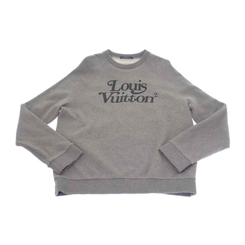 ルイヴィトン LOUIS VUITTON スクエアード LVスウェットシャツ L HJY13WUYR 1A7X6Z スウェット コットン グレー メンズ【中古】【ABランク】