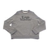 ルイヴィトン LOUIS VUITTON スクエアード LVスウェットシャツ L HJY13WUYR 1A7X6Z スウェット コットン グレー メンズ【中古】【ABランク】