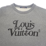 ルイヴィトン LOUIS VUITTON スクエアード LVスウェットシャツ L HJY13WUYR 1A7X6Z スウェット コットン グレー メンズ【中古】【ABランク】