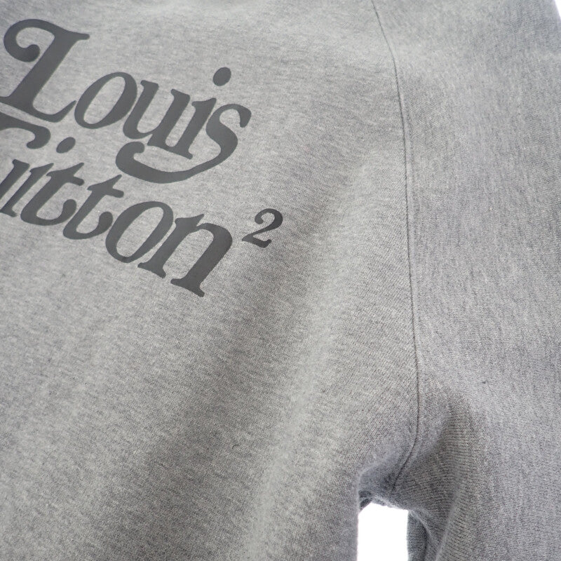 ルイヴィトン LOUIS VUITTON スクエアード LVスウェットシャツ L HJY13WUYR 1A7X6Z スウェット コットン グレー メンズ【中古】【ABランク】