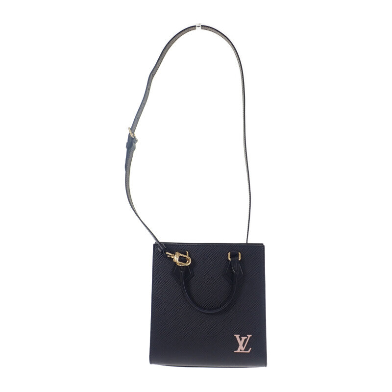路易威登 LOUIS VUITTON Sac Plat BB 舊款 M58660 Epi 2WAY包 黑色 金色金屬配件 女士【中古】【A級】