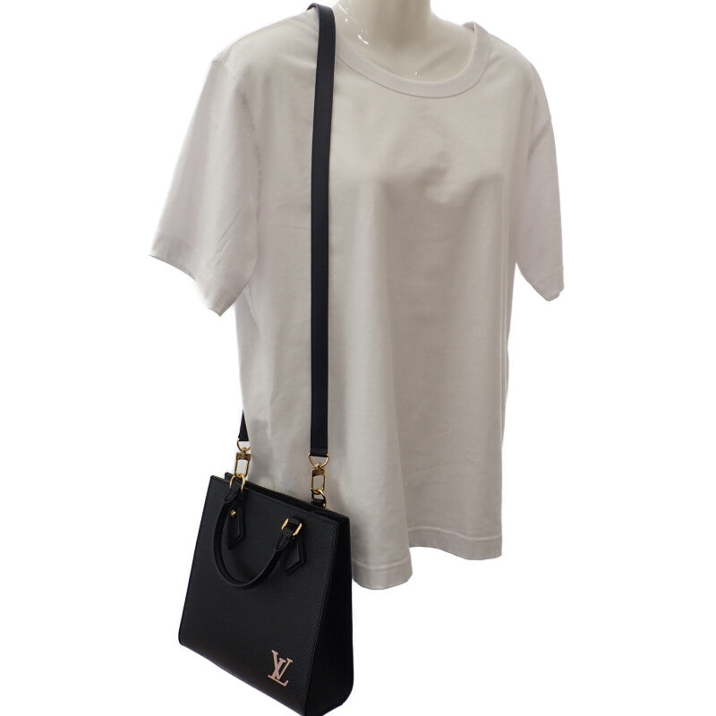 路易威登 LOUIS VUITTON Sac Plat BB 舊款 M58660 Epi 2WAY包 黑色 金色金屬配件 女士【中古】【A級】