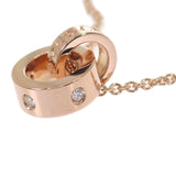 ブルガリ BVLGARI ローマンソルベ 5Pダイヤ 354028 ネックレス K18ピンクゴールド ダイヤモンド レディース【中古】【Aランク】