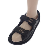 シャネル CHANEL フットベット サンダル G35927 X56140 94305 サンダル グレインカーフレザー キャビアスキン ブラック レディース【中古】【Aランク】