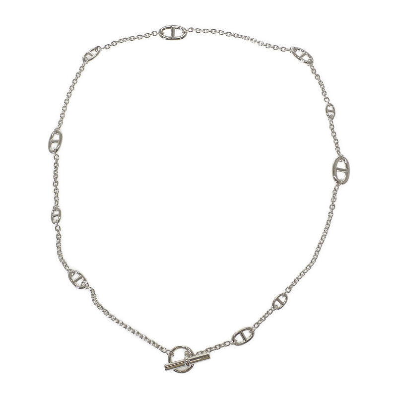 エルメス HERMES シェーヌダンクル ファランドール 80 ロング ネックレス シルバー925 レディース メンズ【中古】【Aランク】