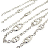 エルメス HERMES シェーヌダンクル ファランドール 80 ロング ネックレス シルバー925 レディース メンズ【中古】【Aランク】