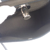 エルメス HERMES エールバッグジップミニ W刻印 ショルダーバッグ ヴァッシュハンター トワルミリタリー ダークブロンズ シルバー金具 レディース【中古】【Aランク】