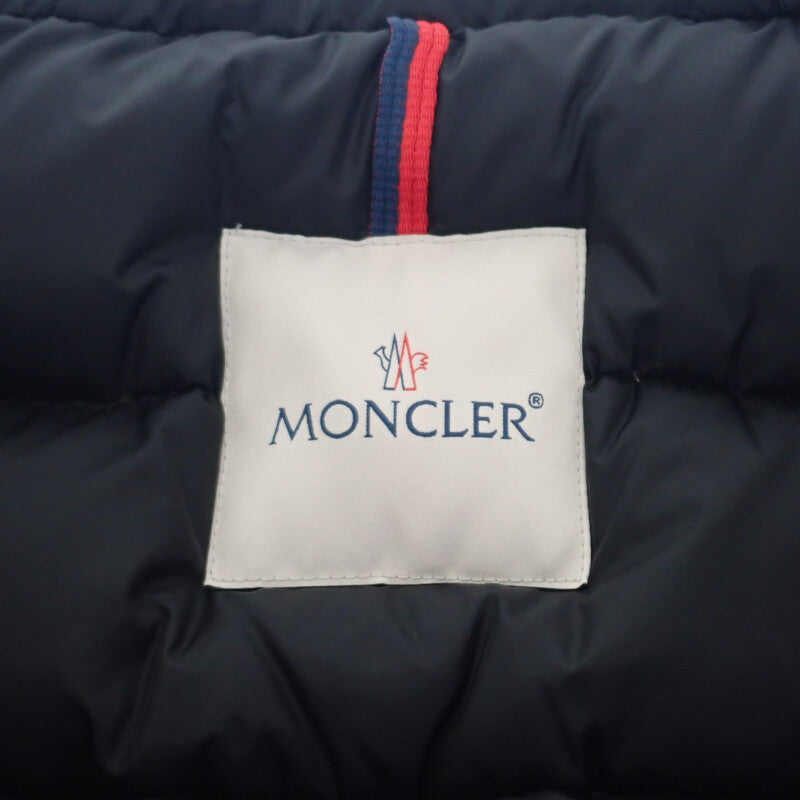 モンクレール MONCLER BLAVET ブラべ 0 E20934987125 C0071 ダウンジャケット ポリエステル コットン ダウン90%/フェザー10% ブラック レディース【中古】【Aランク】