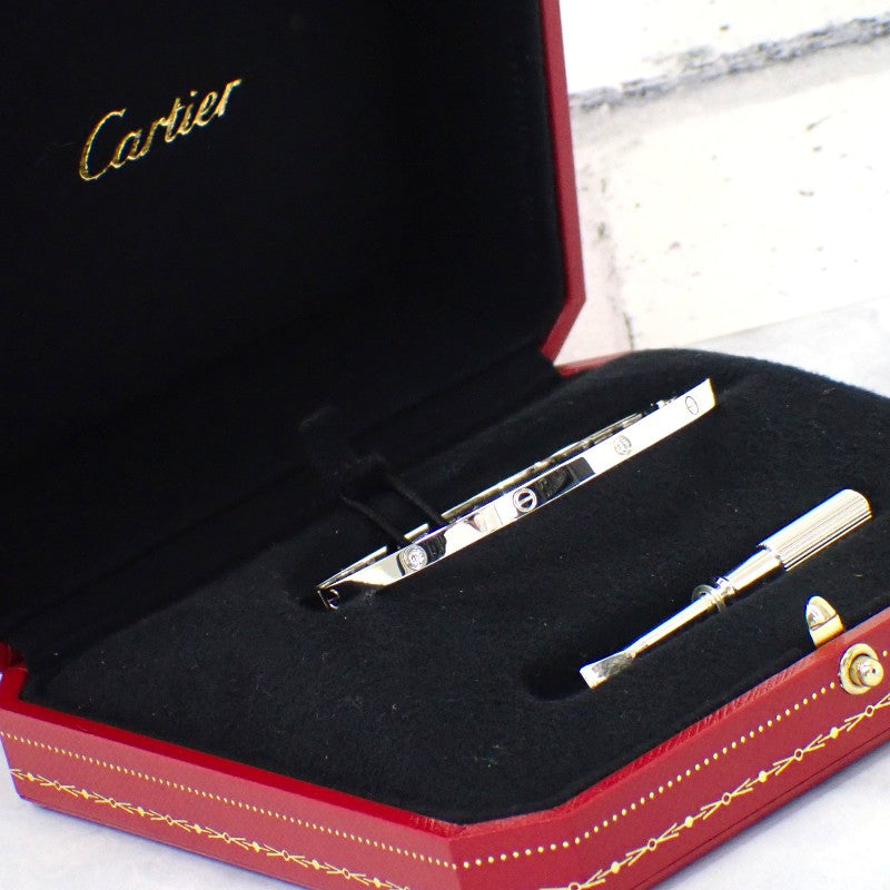 カルティエ CARTIER ラブブレス スモール B6079519 ブレスレット K18ホワイトゴールド ダイヤモンド レディース【中古】【SAランク】