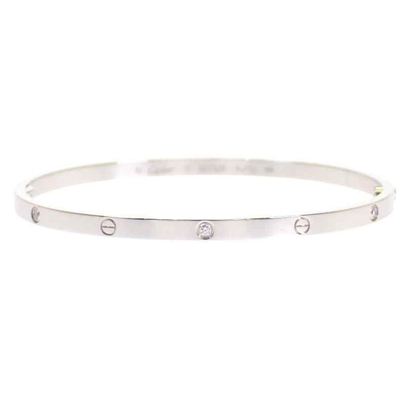 カルティエ CARTIER ラブブレス スモール B6079519 ブレスレット K18ホワイトゴールド ダイヤモンド レディース【中古】【SAランク】