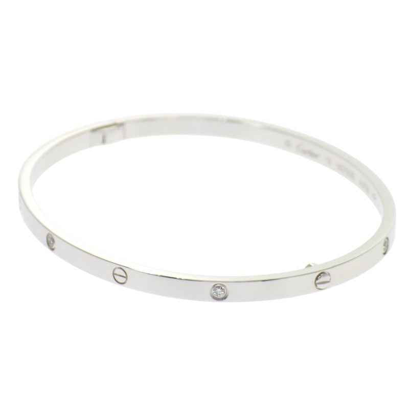 カルティエ CARTIER ラブブレス スモール B6079519 ブレスレット K18ホワイトゴールド ダイヤモンド レディース【中古】【SAランク】