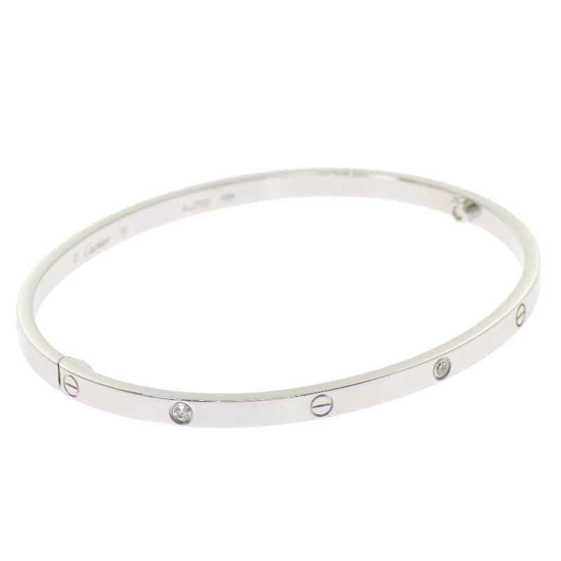 カルティエ CARTIER ラブブレス スモール B6079519 ブレスレット K18ホワイトゴールド ダイヤモンド レディース【中古】【SAランク】