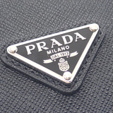 プラダ PRADA iPhone15 Pro Maxケース 2ZH183 QHH F0002 携帯・スマホアクセサリー サフィアーノ ブラック シルバー金具 レディース メンズ【中古】【Aランク】