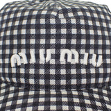 ミュウミュウ MIUMIU ベースボールキャップ 5HC179 2B4L F0967 キャップ シルク ブラック レディース【中古】【Aランク】