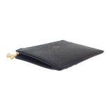 セリーヌ CELINE カードホルダー トリオンフ チャーム 10M083FVO.38NO カードケース カーフ ブラック ゴールド金具 レディース【中古】【Aランク】