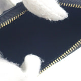 セリーヌ CELINE カードホルダー トリオンフ チャーム 10M083FVO.38NO カードケース カーフ ブラック ゴールド金具 レディース【中古】【Aランク】