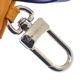 ルイヴィトン LOUIS VUITTON LV ミニショッパー キーホルダー M02699 バッグチャーム レザー オレンジ ネイビー レディース メンズ【中古】【ABランク】