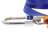 ルイヴィトン LOUIS VUITTON LV ミニショッパー キーホルダー M02699 バッグチャーム レザー オレンジ ネイビー レディース メンズ【中古】【ABランク】