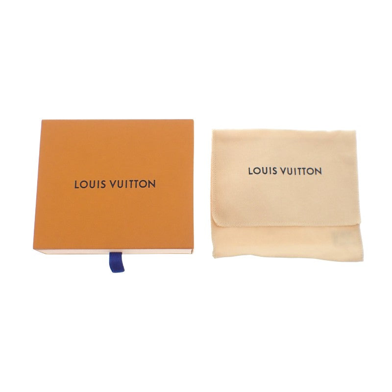 ルイヴィトン LOUIS VUITTON LV ミニショッパー キーホルダー M02699 バッグチャーム レザー オレンジ ネイビー レディース メンズ【中古】【ABランク】