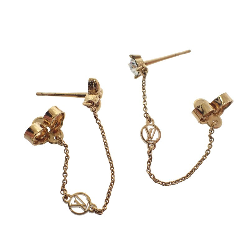 ルイヴィトン LOUIS VUITTON ブックル ドレイユ プティルイ M00390 ピアス GP クリスタル ゴールド レディース【中古】【Aランク】