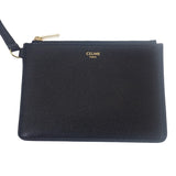 セリーヌ CELINE ミニカバ アナイス キュイル トリオンフ 118613ENY.38NO 2WAYバッグ レザー ブラック ゴールド金具 レディース【中古】【Aランク】