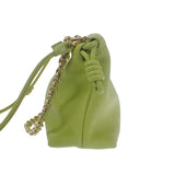 ロエベ LOEWE フラメンコパース メローナパラム A411FCRX75 ショルダーバッグ 3WAYバッグ ラムスキン グリーン ゴールド金具 レディース【中古】【Aランク】