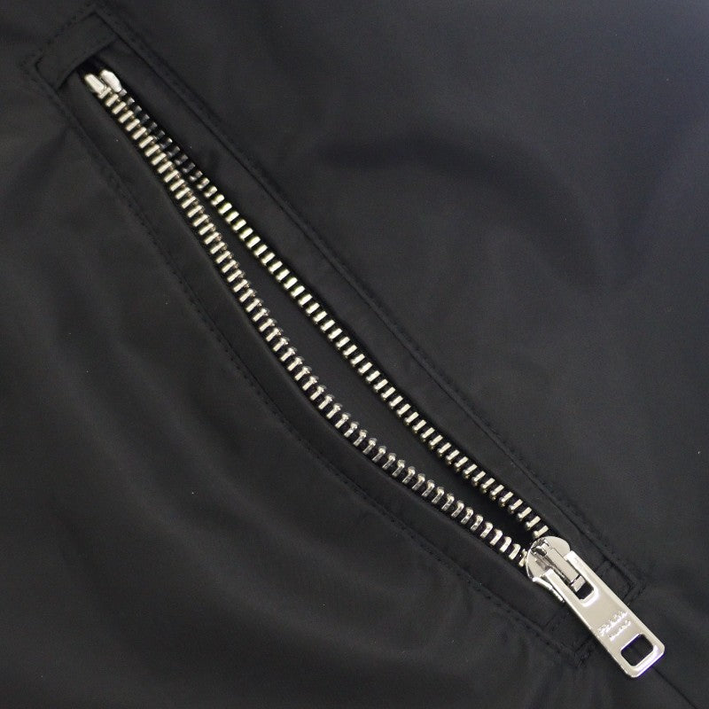 プラダ PRADA トライアングルロゴ Re-Nylon 44 29O597 Q04 002 ナイロンジャケット ナイロン ブラック レディース メンズ【中古】【Aランク】